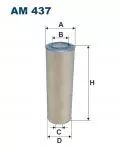  Filtry: Filtr powietrza Filtron AM 437