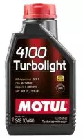 Oleje silnikowe: Olej silnikowy Motul 4100 TURBOLIGHT 10W40 1L