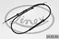 Linki hamulca ręcznego: Linka hamulca ręcznego tył Linex 14.02.81