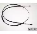 Układ hamulcowy: Linka hamulca ręcznego tył Linex 14.01.02