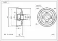 Hamulce bębnowe: Bęben hamulcowy tył Hart 7700419824