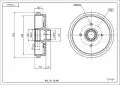 Hamulce bębnowe: Bęben hamulcowy tył Hart 171501615